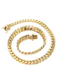 12mm Yellow Gold Cuban Link Chain-Chain--Capital Bling