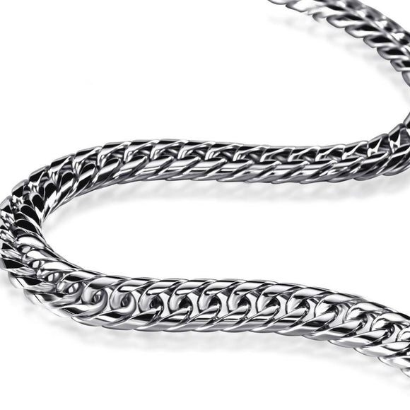 12mm Stainless Steel Cuban Curb Link Chain-Chain--Capital Bling