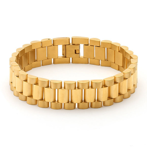 14k Gold Watch Link Bracelet