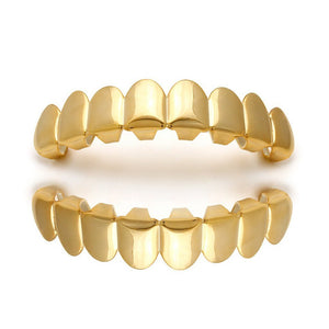 14k Yellow Gold Custom Grills