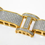 18k Gold Bar Diamond Bracelet-Bracelets--Capital Bling