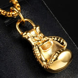 18k Gold Boxing Glove Pendant-Pendant--Capital Bling