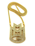 14k Yellow Gold MMG Chain / Pendant (Rick Ross)-Pendant--Capital Bling