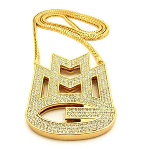 14k Yellow Gold MMG Chain / Pendant (Rick Ross)-Pendant--Capital Bling