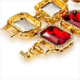 18k Gold Ruby Bracelet-Bracelets--Capital Bling