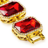 18k Gold Ruby Bracelet-Bracelets--Capital Bling
