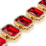 18k Gold Ruby Bracelet-Bracelets--Capital Bling