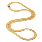 12mm Yellow Gold Herringbone Chain 24 Inch-Chain--Capital Bling