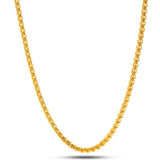 5mm Yellow Gold Round Box Chain-Chain--Capital Bling