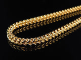 6mm Yellow Gold Franco Chain 22 Inch-Chain--Capital Bling