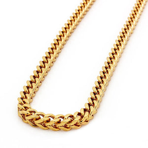 6mm Yellow Gold Franco Chain 22 Inch-Chain--Capital Bling