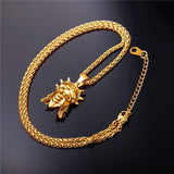 Yellow Gold Stature of Liberty Pendant / American Rebel Collection-Pendant--Capital Bling