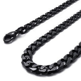 Black Gunmetal Cuban Curb Link Chain-Chain--Capital Bling