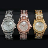 18k Gold / Rose Gold / Stainless Steel Iced Out Bling Watch-Watches--Capital Bling