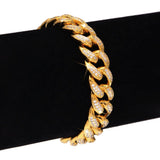 12mm Iced Out Cuban Link CZ Diamond Bracelet-Bracelets--Capital Bling