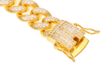 12mm Iced Out Cuban Link CZ Diamond Bracelet-Bracelets--Capital Bling