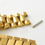 18k Gold Diamond Watch Link Bracelet-Bracelets--Capital Bling