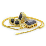 EXCLUSIVE 14k Gold Ruby Jewelry Box Set-Box Set-Black & Gold-Capital Bling