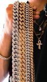 15mm Iced Out Cuban Link CZ Diamond Chain-Chain--Capital Bling
