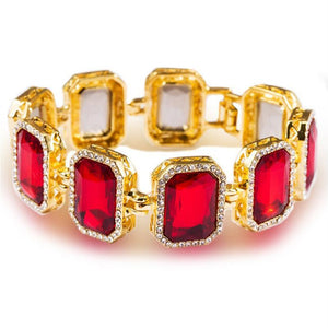 18k Gold Ruby Bracelet-Bracelets--Capital Bling