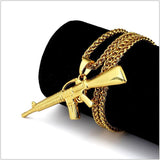 Assault Rifle Pendant (With Chain)-Pendant--Capital Bling