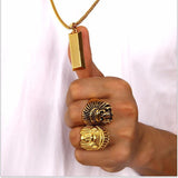 18k Gold Bar Pendant-Pendant--Capital Bling