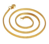 5mm Yellow Gold Round Box Chain-Chain--Capital Bling
