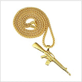 Assault Rifle Pendant (With Chain)-Pendant--Capital Bling