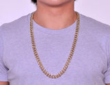 12mm Iced Out Cuban Link CZ Diamond Chain-Chain--Capital Bling