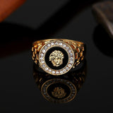 14k Gold Medusa Ring-Ring--Capital Bling