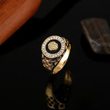 14k Gold Medusa Ring-Ring--Capital Bling