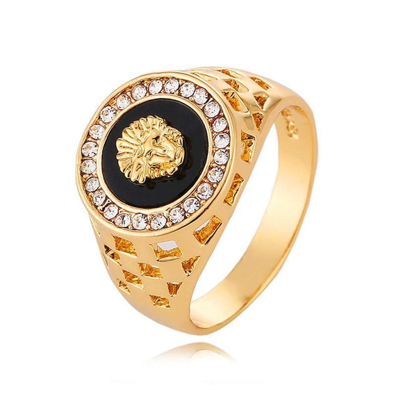 14k Gold Medusa Ring-Ring--Capital Bling