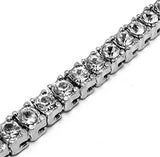 5mm White Gold Single Row CZ Tennis Chain-Chain--Capital Bling