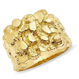18k Gold Nugget Style Ring-Ring--Capital Bling